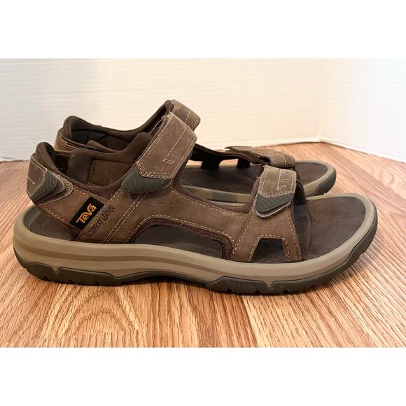 Teva Langdon Men's Light Hiking Sandals, Walnut, Size 10 - Picture 1 of 9